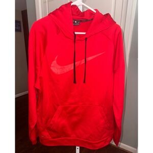 Nike Dri-FIT Pullover Hoodie Mens XL‎ Red Long Sleeve Activewear Sweatshirt